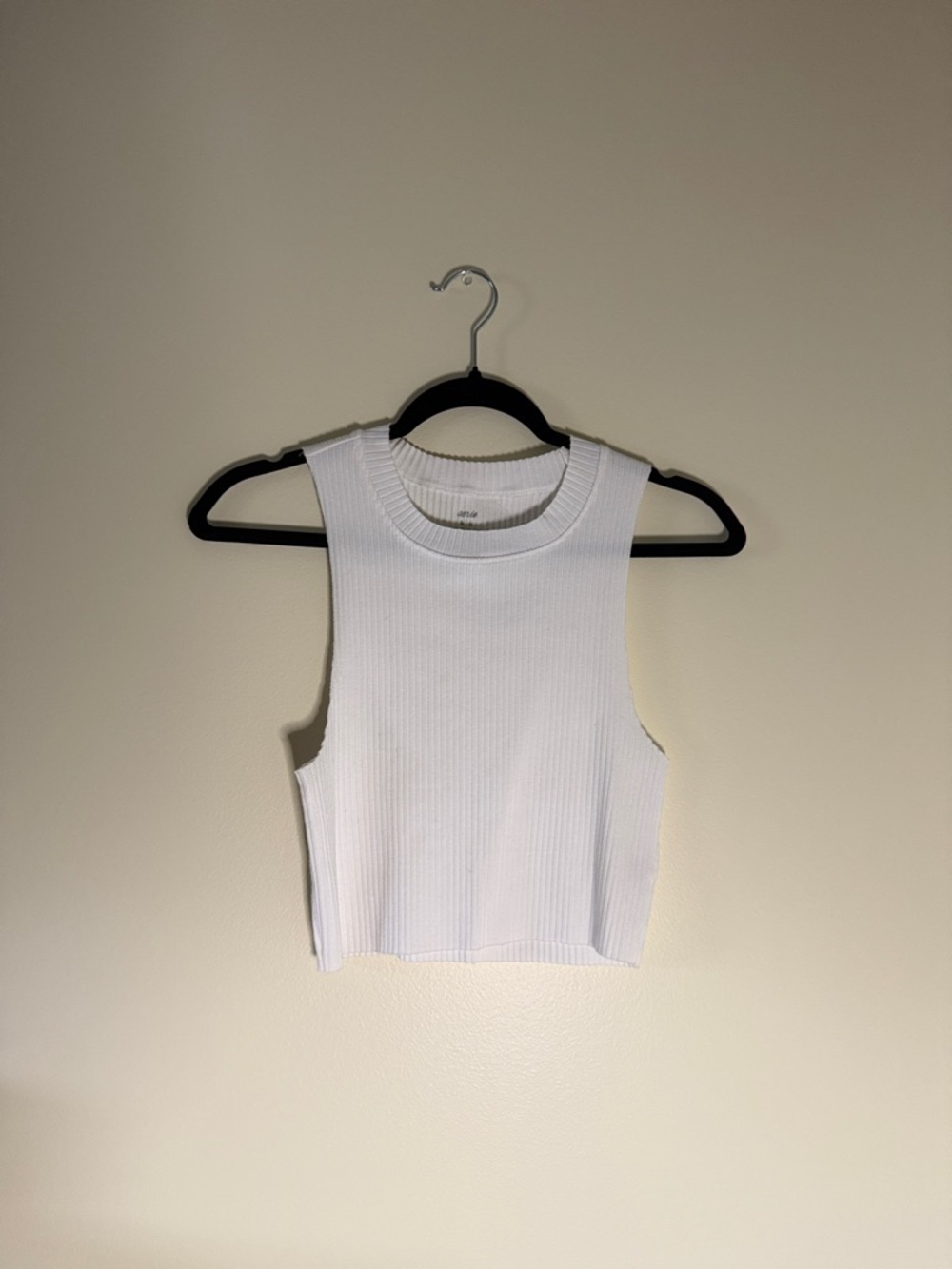 Aerie White Ribbed Tank